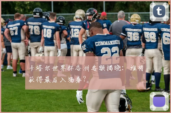 卡塔尔世界杯各洲名额揭晓：谁将获得最后入场券？